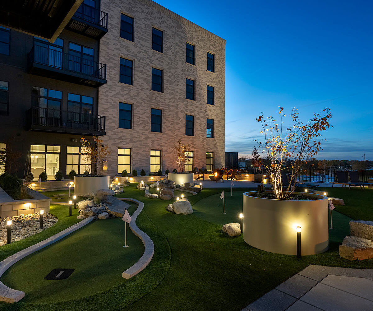 Mini golf at The Pearl